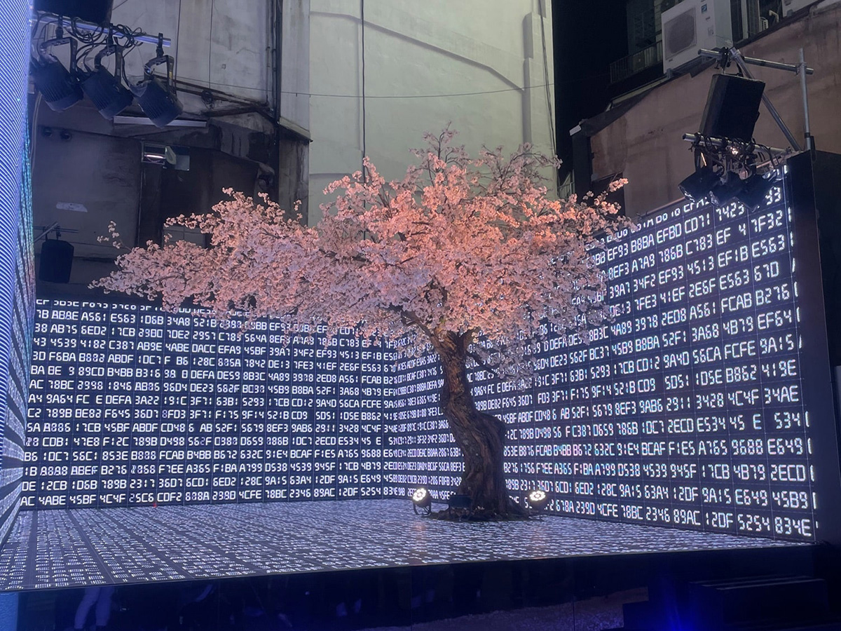 シンボルツリー型桜ディスプレイ（オーダーメイド）3